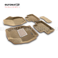 Текстильные 3D коврики Euromat3D Lux в салон для Volvo S 60 (2010-2017) № EM3D-005505T Бежевые Текстильные 3D коврики Euromat3D Lux в салон для Volvo S 60 (2010-2017) № EM3D-005505T Бежевые