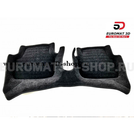 Текстильные 5D коврики с высоким бортом Euromat3D в салон для Audi A3 (2014-) № EM5D-004507