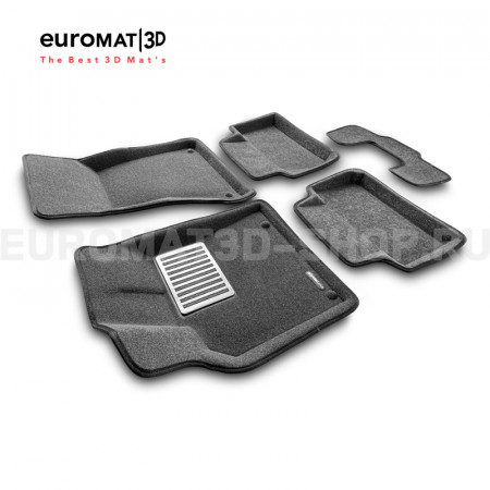 Текстильные 3D коврики Euromat3D Lux в салон для Porsche Macan (2014-) № EM3D-004103G Серые Текстильные 3D коврики Euromat3D Lux в салон для Porsche Macan (2014-) № EM3D-004103G Серые