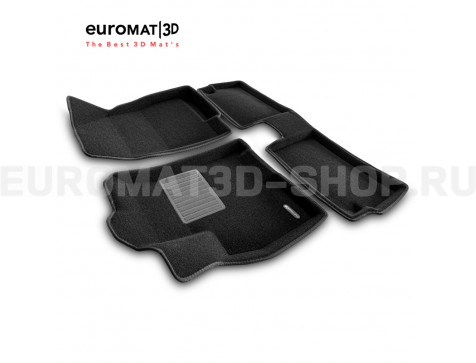 Текстильные 3D коврики Euromat3D Premium в салон для Chery Tiggo 7 PRO (2019-) № EMPR3D-001421