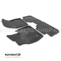 Текстильные 3D коврики Euromat3D Business в салон для Lixiang L7 (2024-) № EMC3D-005743G Серые